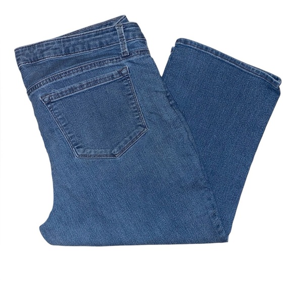 Lees Denim Midrise Capri Jeans Blue Size 18 - Picture 3 of 4